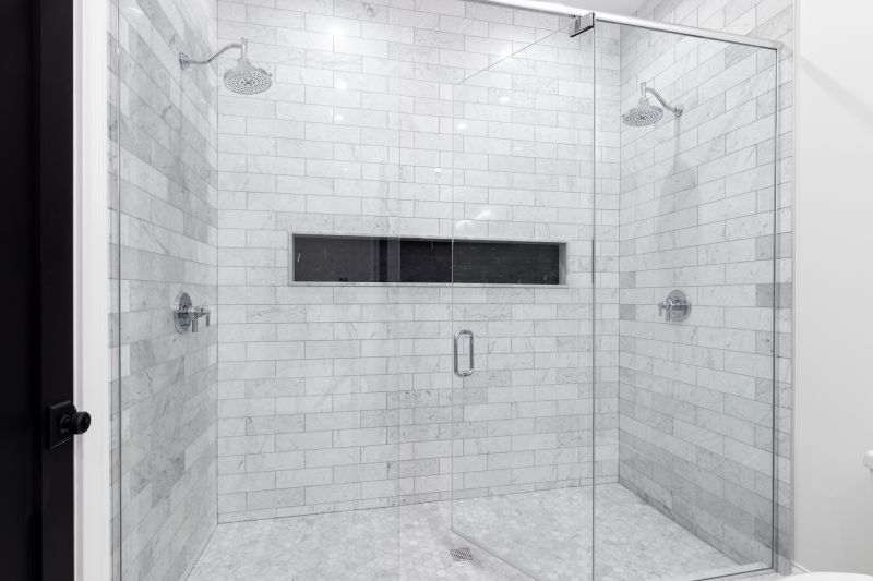 Luxury Shower with Multiple Showerheads